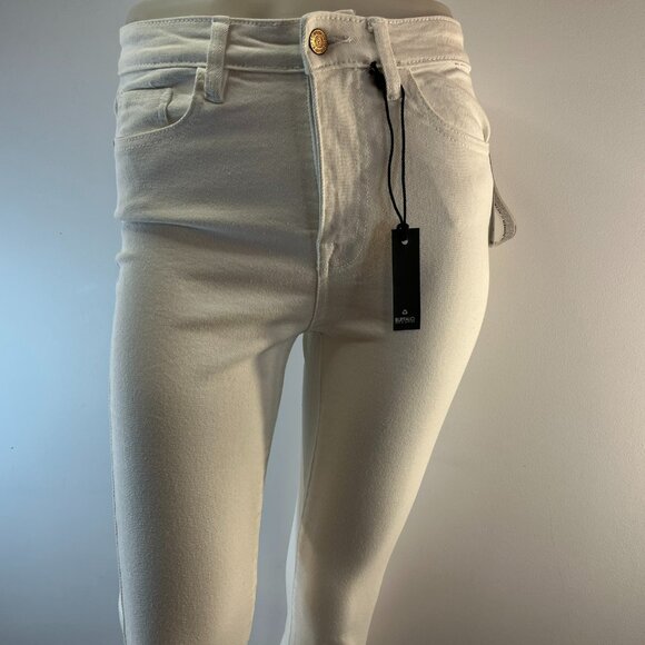 Buffalo David Bitton Women's High Rise White Ivy Skinny Ankle Jeans - Size 26 - Picture 3 of 6
